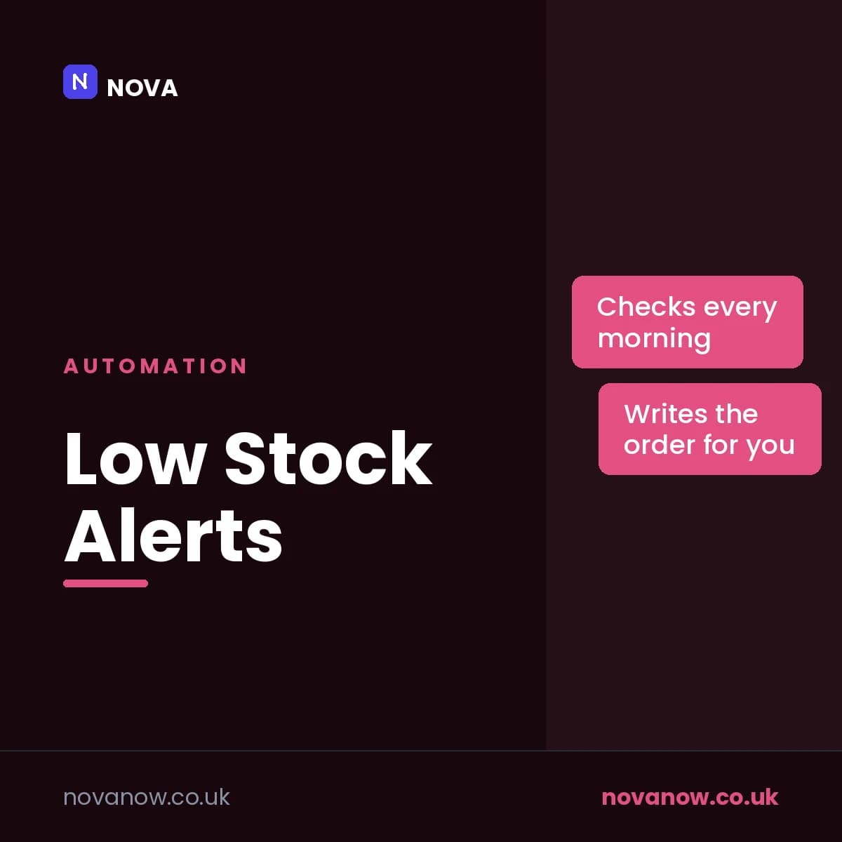 Low Stock Alerts