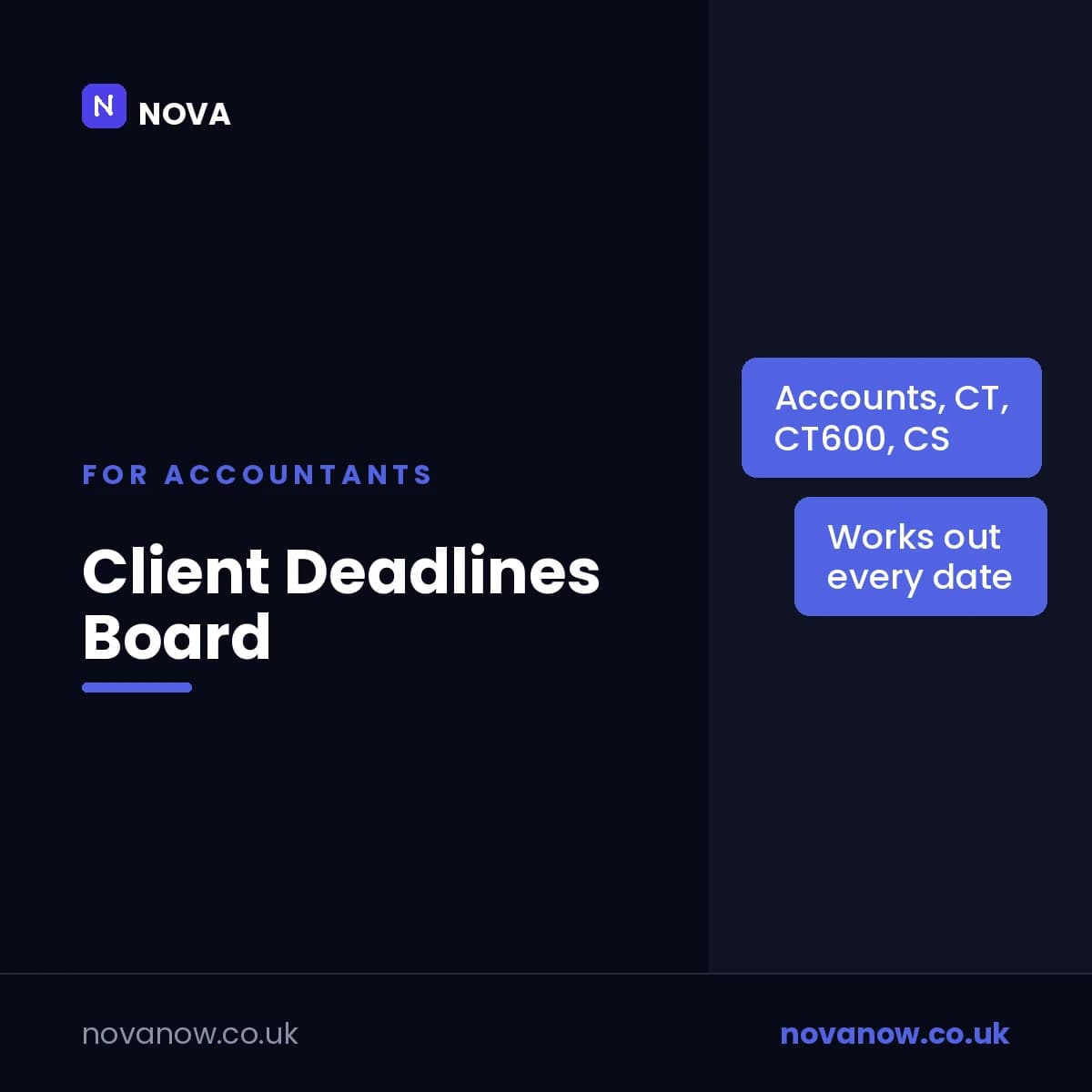 Client Deadlines Board