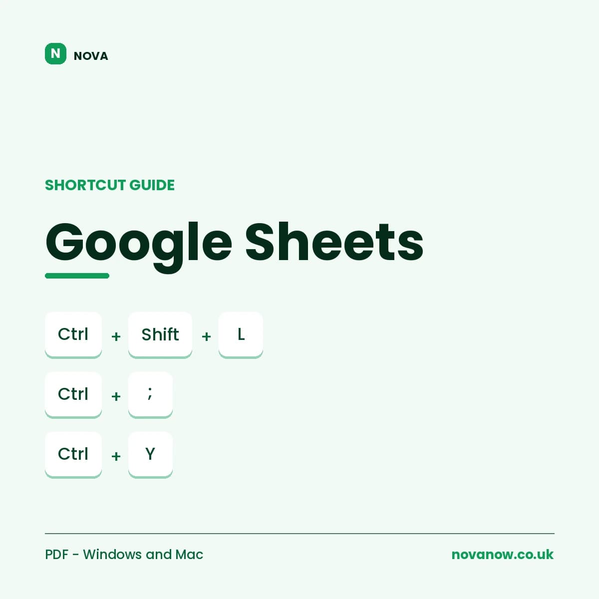 Google Sheets Shortcut Guide